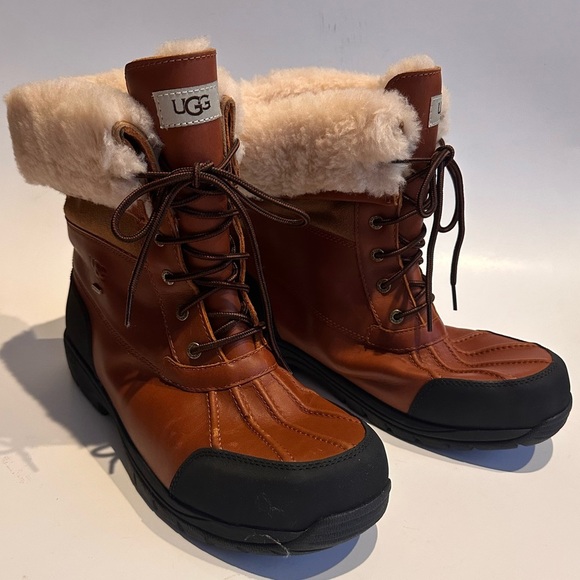 UGG Butte Cold Weather Boots, Brown Leather, Men's - Picture 5 of 10